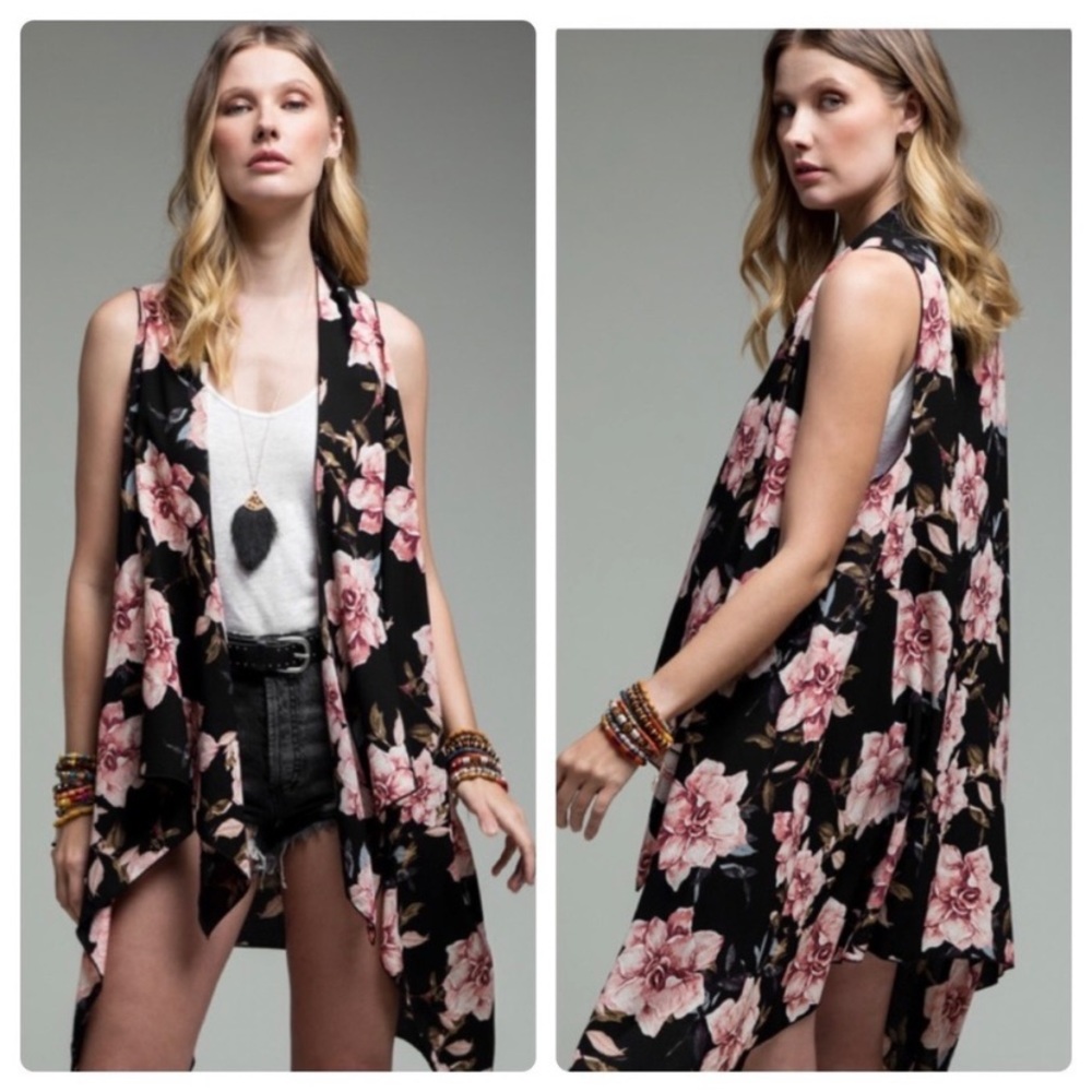 Ruggine Floral Kimono Vest🌸 Free Shipping🌸